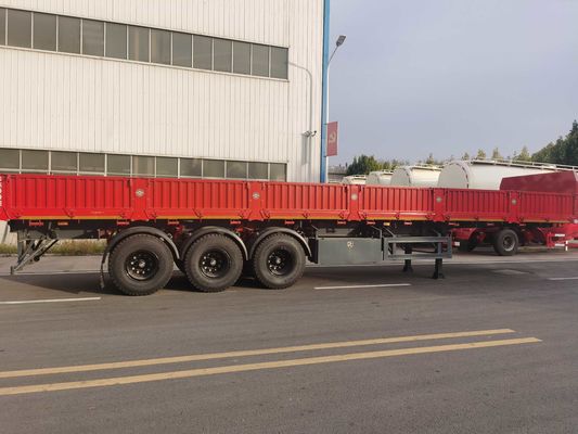 3 Axle Side Tilting Stake Cargo Trailer High Load Bearing Capacity