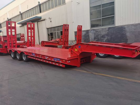 40ft Semi Truk Flatbed Trailer Low Bed Tractor Trailer