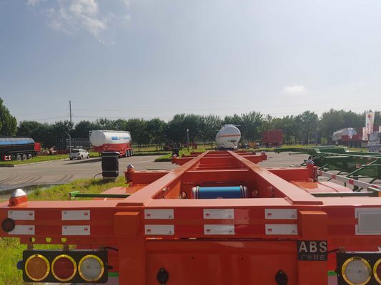 12m Skeleton Semi Trailer 40ft Kontainer Frame Kunci