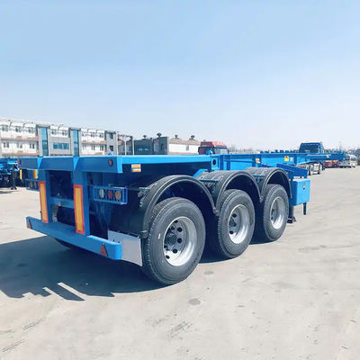 3 Axle 6m 20ft Skeleton Trailer Truck 20ft Skeletal Trailer Untuk Dijual