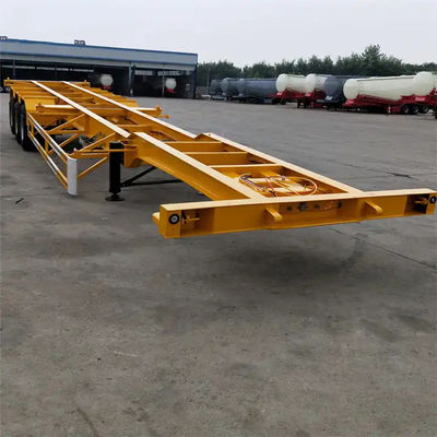 Desain Baru 3 Axle Skeleton Container Chassis Semi Trailer 40ft Skeleton Semi Trailer