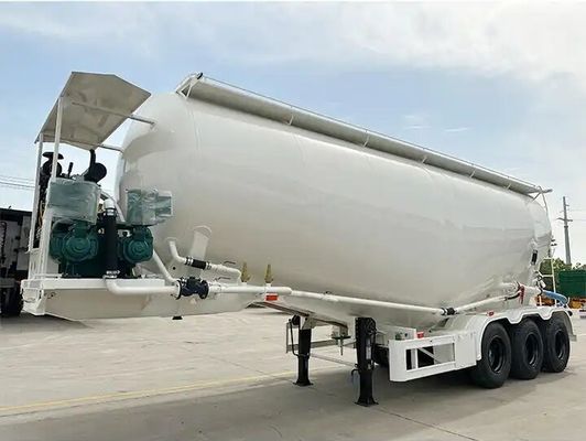 53 cbm tipe V Bulk Cement powder Tank Trailer bulk cement tank semi trailer / dry powder tanker truk